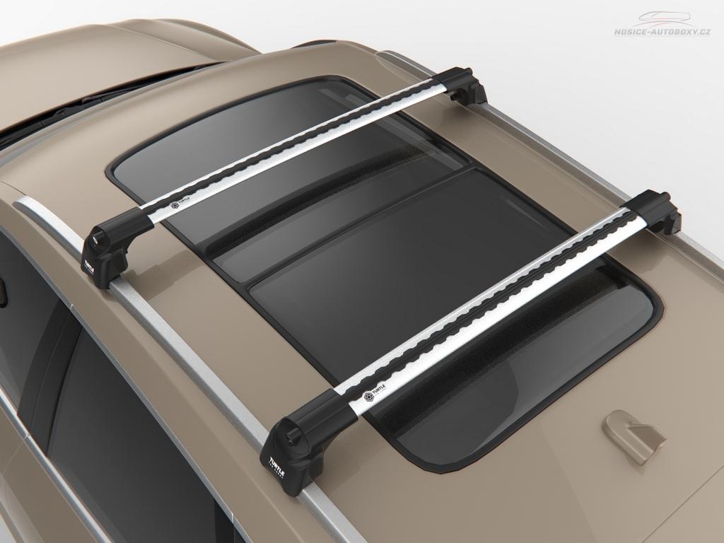 Priečniky Turtle Ford Galaxy 2015-2023 integrované pozdĺžniky, silver