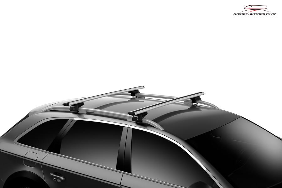 Příčníky Thule Mercedes Benz EQB 2022-2023 s podélníky, Wingbar Evo silver
