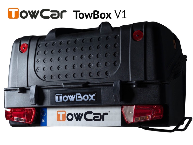 TowCar TowBox V1 černý přepravní box na tažné zařízení