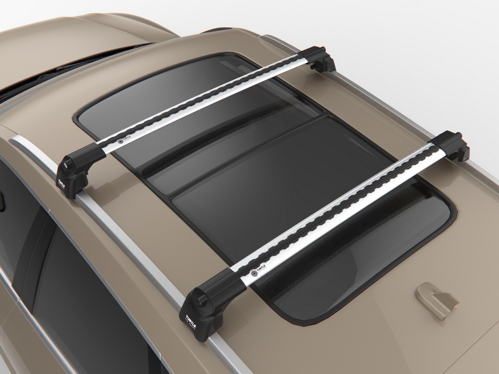 Priečniky Turtle Seat Leon IV ST 2020-2023 integrované pozdĺžniky, silver