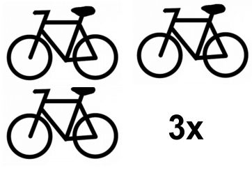 pre 3 bicykle