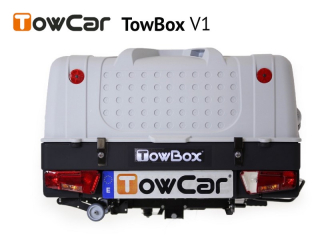 TowCar TowBox V1 šedý přepravní box na tažné zařízení