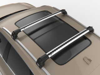 Priečniky Turtle Seat Leon IV ST 2020-2023 integrované pozdĺžniky, silver